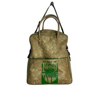 Vintage Heart of Hawaii Flight Travel Bag Agency Jackson Tours Tyler Texas Vinyl